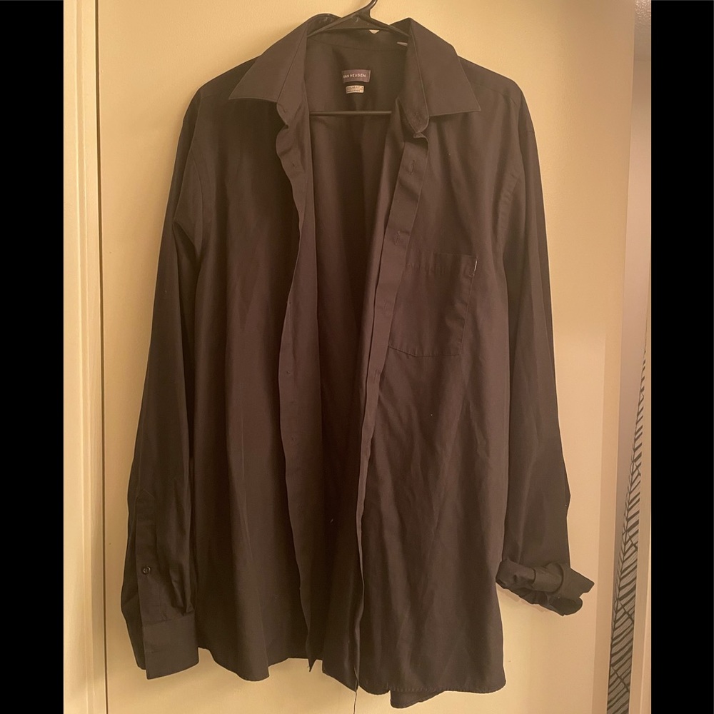 Men’s Black Button Down Shirt